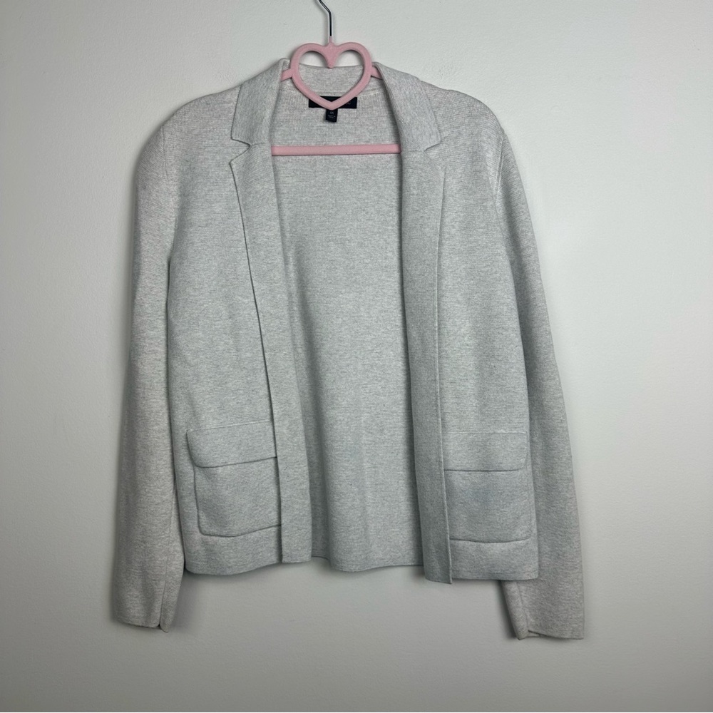 Banana Republic Light Gray Open Pocket Sweater